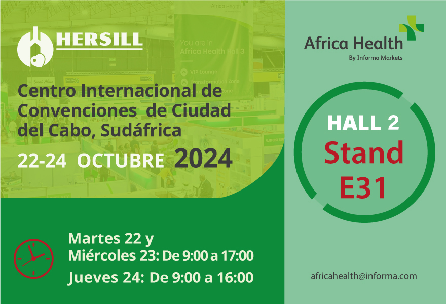 HERSILL PRESENTA SUS EQUIPOS MÉDICOS EN AFRICA HEALTH 2024